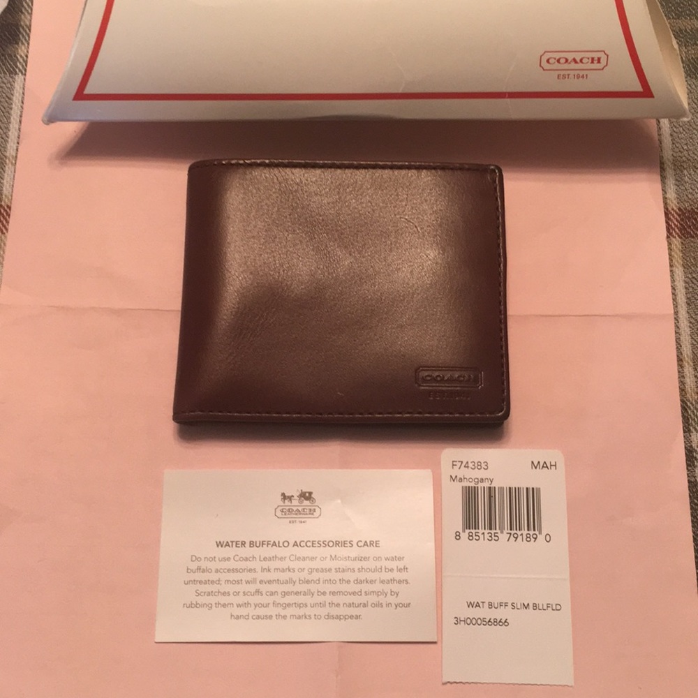 Men’s coach wallet brand new never used